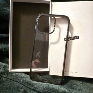 Casetify Transparent Black Frame Phone Case